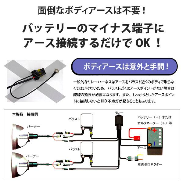 HID H4 12V 専用 リレー ハーネス セット ハイロー 切替 配線 HID H4 12V 専用 リレー ハーネス セット ハイロー 切替 配線