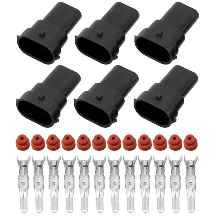 防水カプラー お徳用 HID LED H8 H9 H11 H16 HB3 HB4 補修 加工 変換