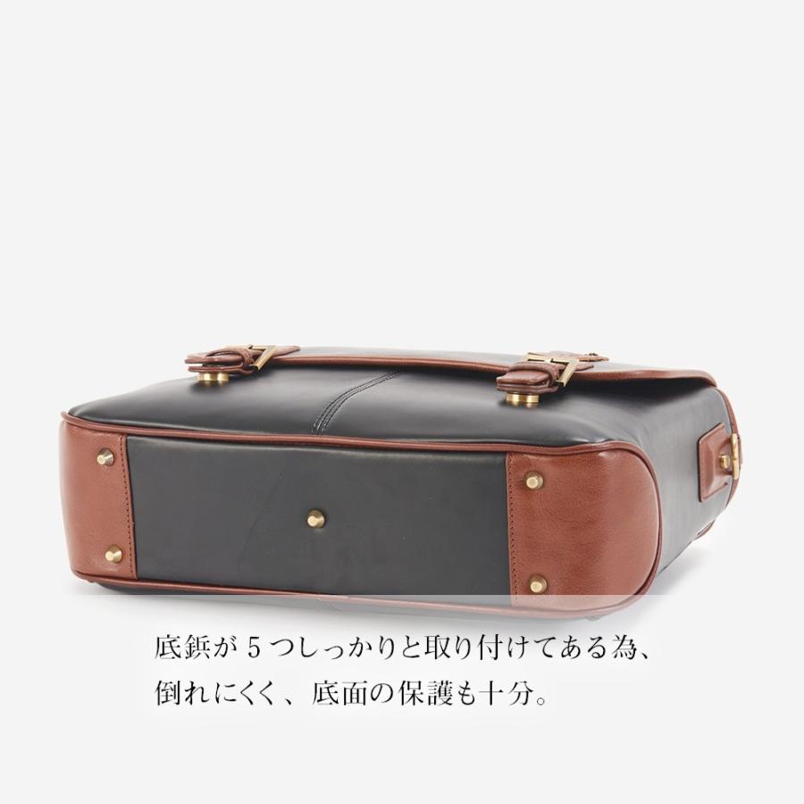 ^⁠^⁠ページ☆【新品未使用】GOLD MENレザー ダブルハンドルバッグ ゴールドメン（GOLDMEN） 本革 撥水 自立 レザー カバン 肩掛け A4