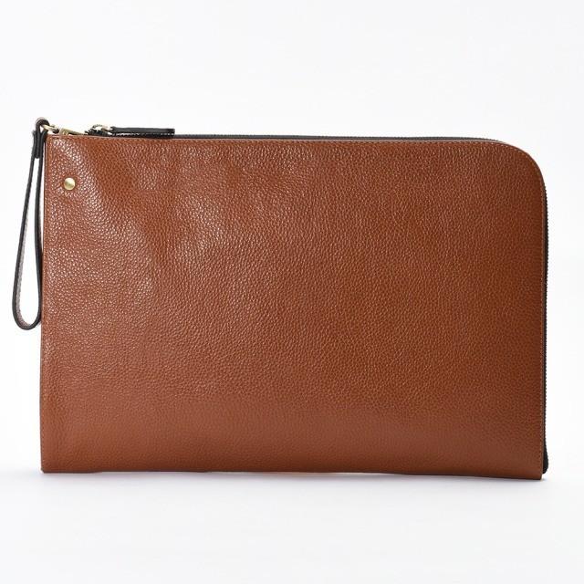 メンズ　ビジネスバック シボ革　イタリア製 GENUINE LEATHER goldmen_b-bd001