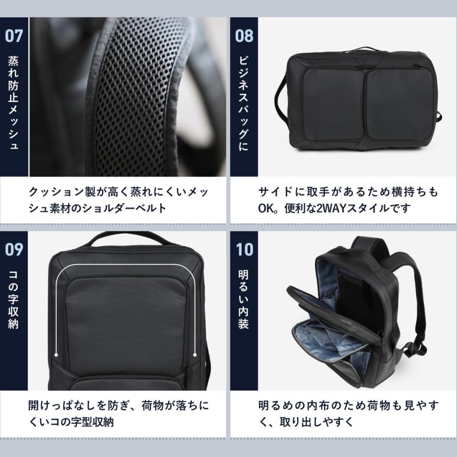 ゴールドメン（GOLDMEN） ビジネスリュック メンズ 大容量 軽量 撥水