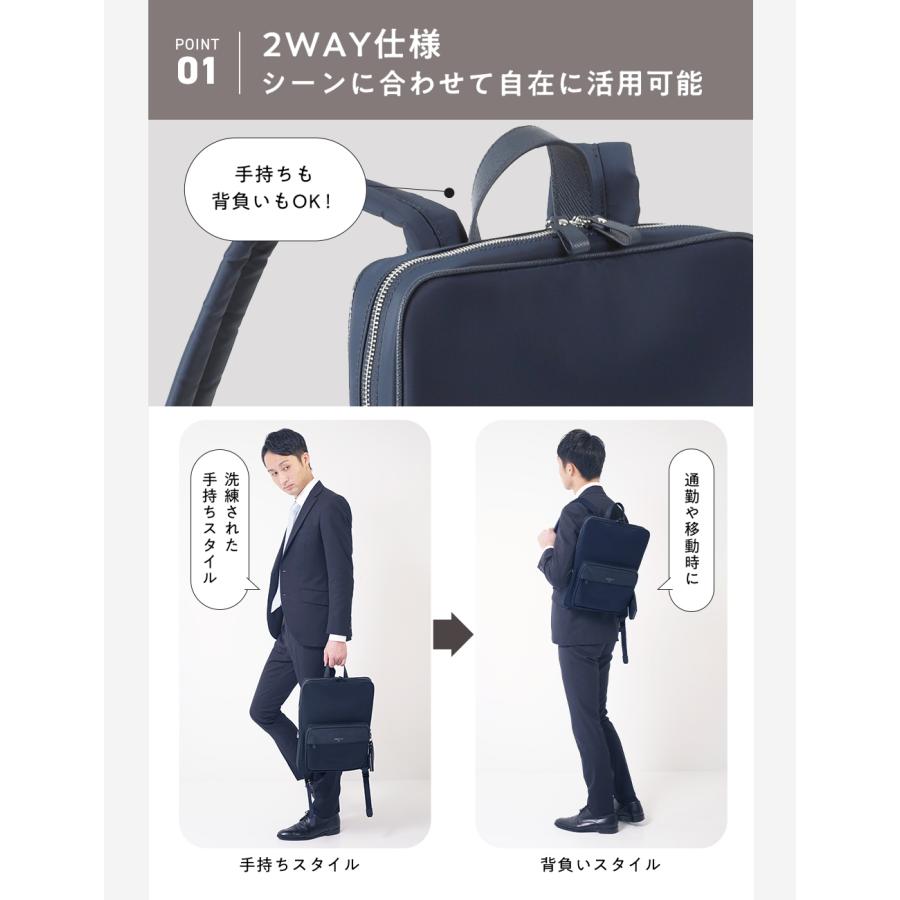 リュックサック ビジネスリュック メンズ レディース 超薄型 防水 撥水