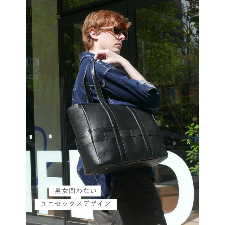 TSOG BTY トートバッグ ビジネス 撥水 大容量 軽量 本革 レザー  