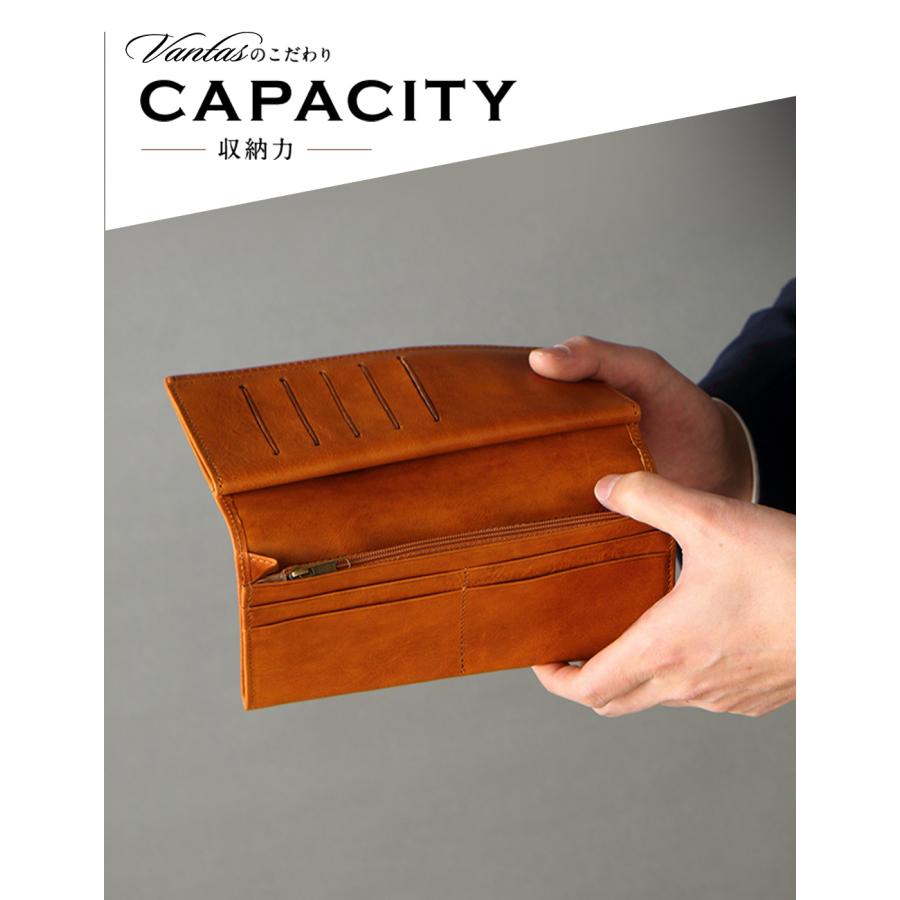 本革　大型財布　ビジネス財布 VANTAS メンズ 財布 長財布 本革 二つ折り イタリア レザー 小銭入れ