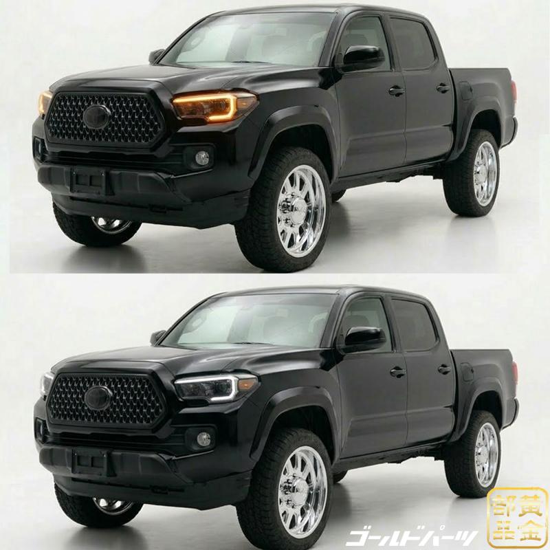 日本光軸モデル USトヨタ タコマ 2016y~2020y ファイバーLEDヘッド
