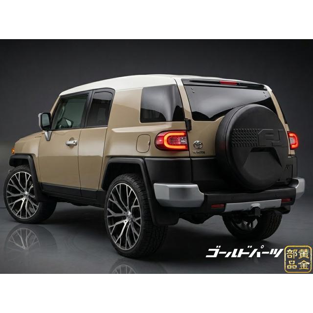 車検に【新品左右セット】トヨタ FJクルーザー ファイバーLEDテール