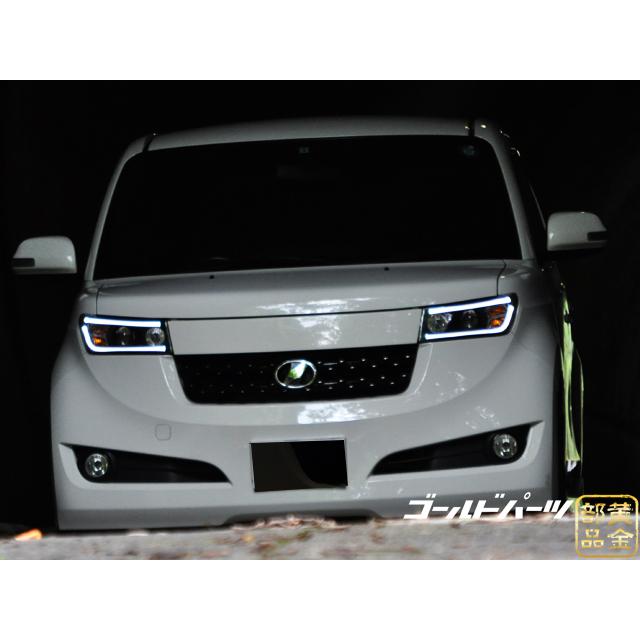 bB LED仕様 20系 QNC ファイバーLEDヘッドライト 純正ハロゲン車用
