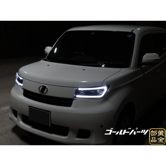 bB LED仕様 20系 QNC ファイバーLEDヘッドライト 純正ハロゲン車用