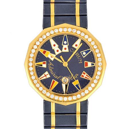 コルム 時計 アドミラルズカップ ダイヤベゼル ガンブルー K18yg メンズ クォーツ ネイビー文字盤 Corum ゴールドプラザ ヤフー店 通販 Yahoo ショッピング