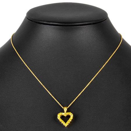グラフ ハート シルエット ペンダント 19p イエローダイヤモンド 0 ct K18yg ネックレス 40 5cm Graff ゴールドプラザ ヤフー店 通販 Yahoo ショッピング