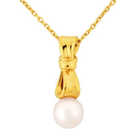 30 Offアウトレットsale ミキモト パール 7 0mm ペンダント K18yg ネックレス 37 5cm リボンモチーフ Mikimoto 新商品 Www Skylanceronline Com