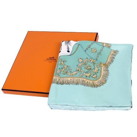エルメス HERMES カレ 90 王立アンダルシア馬術学校 ライトグリーン 
