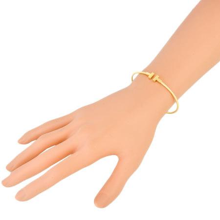 ティファニー Tiffany Co T ワイヤー ブレスレット Mサイズ K18yg バングル ゴールドプラザ ヤフー店 通販 Yahoo ショッピング
