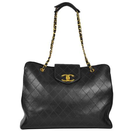 シャネル ビコローレ ココマーク チェーンショルダーバッグ ブラック レザー レディース CHANEL 【中古】 CHANEL（シャネル） ビコローレ スーパーモデルバッグ ココマーク