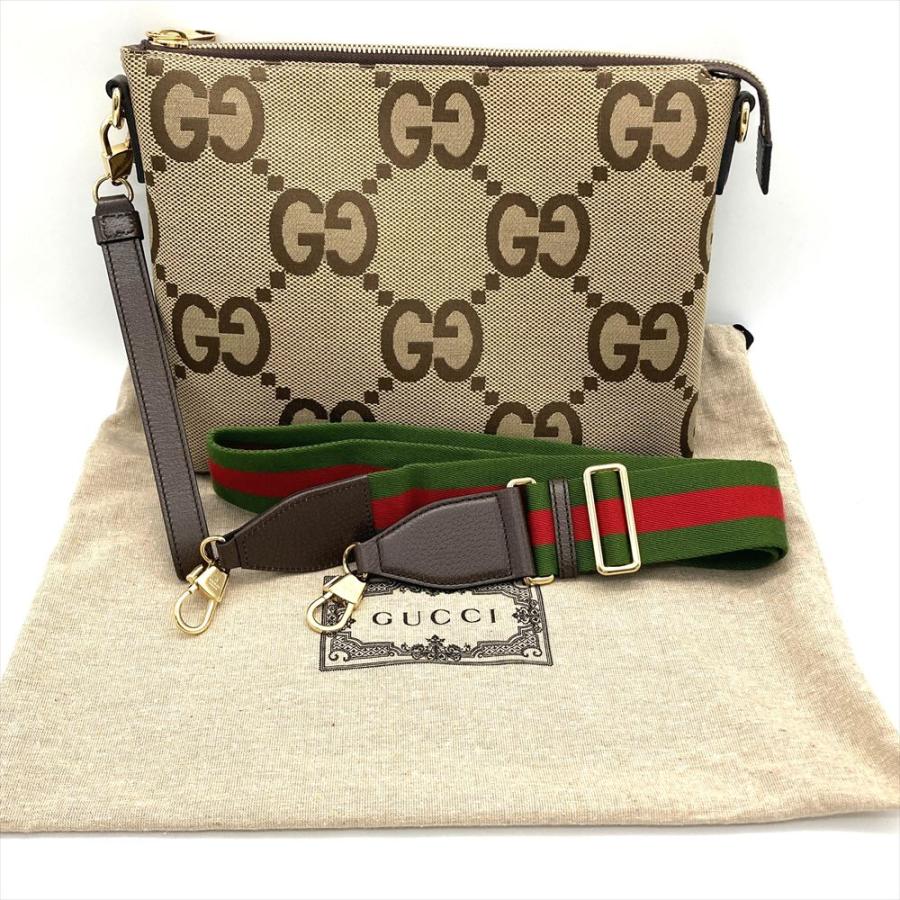 GUCCI（グッチ） ジャンボGG ショルダーバッグ セカンドバッグ 2WAY GG
