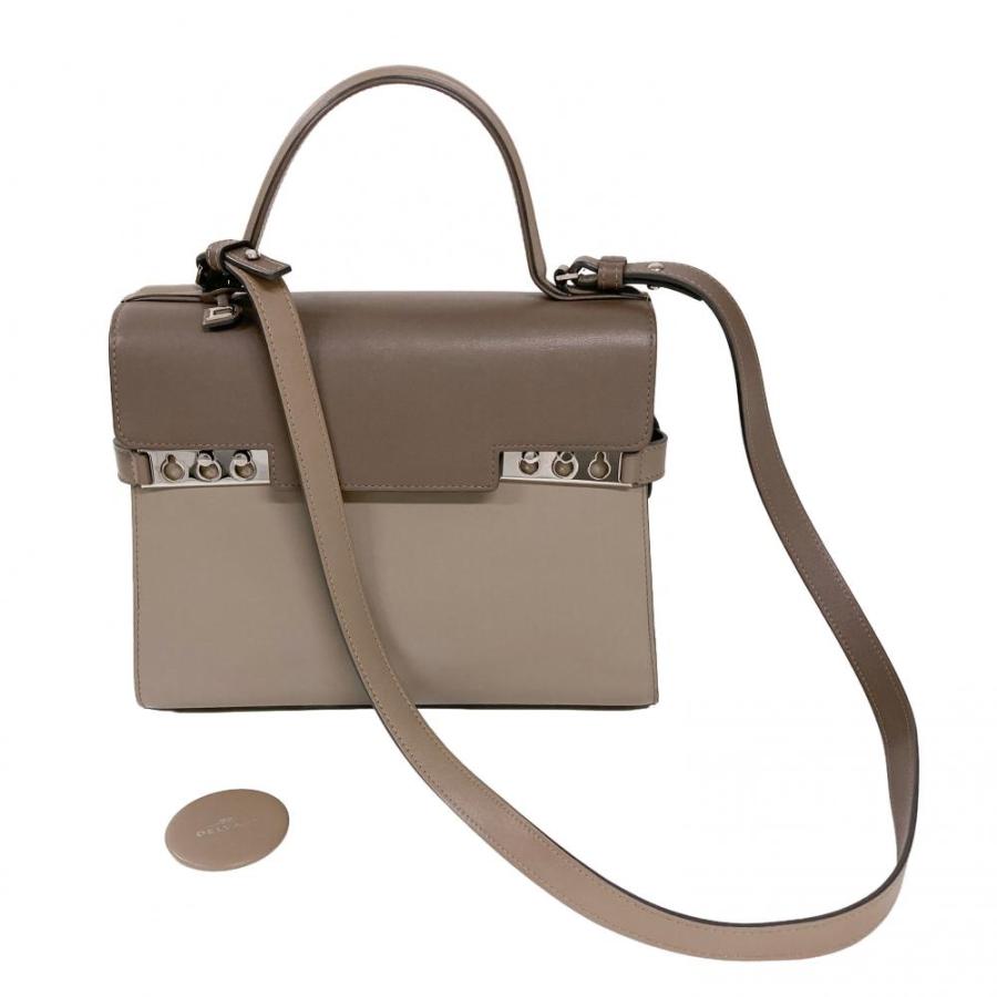 デルヴォー DELVAUX タンペート MM ショルダーバッグ カーフ シルバー 