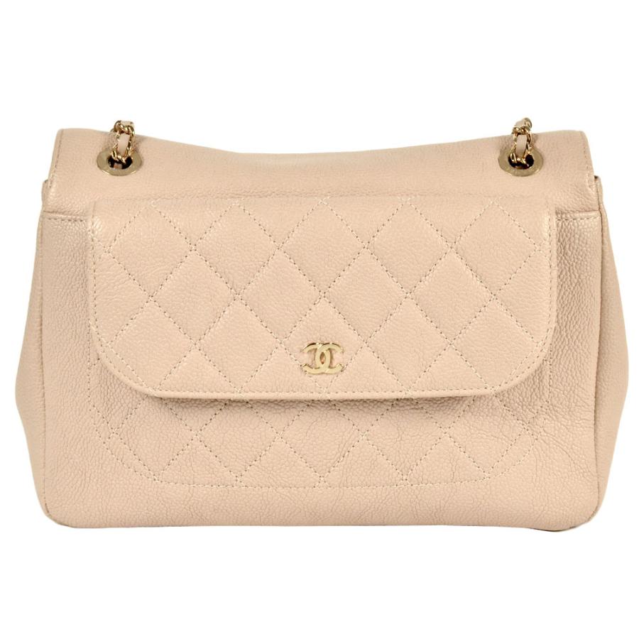 CHANEL（シャネル） ショルダーバッグ キャビアスキン ベージュ 24番台