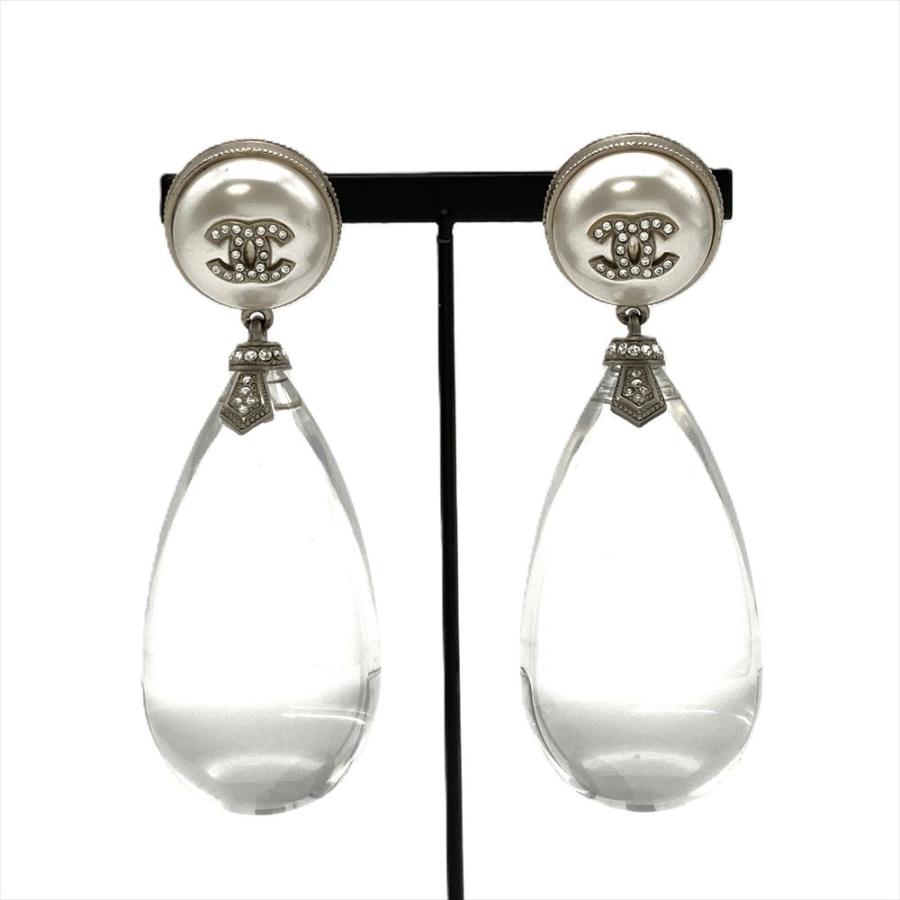 CHANEL（シャネル） ティアドロップ イヤリング A18S ラインストーン