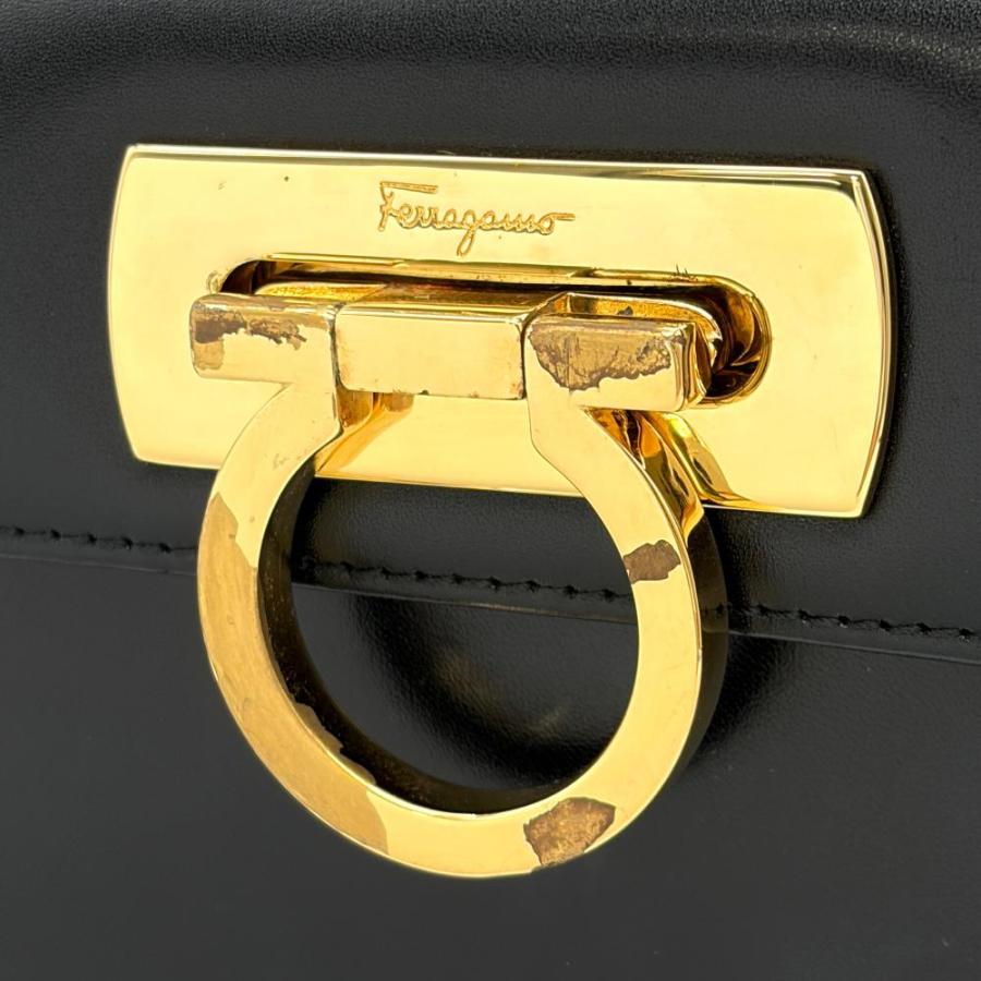 フェラガモ Ferragamo ガンチーニ トップハンドル ハンドバッグ 2WAY