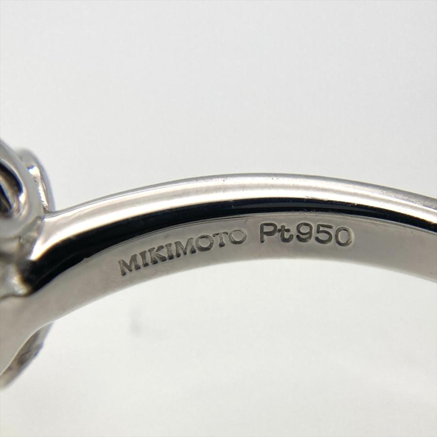 MIKIMOTO（ミキモト） 黒蝶パール 約9.5mm リング 指輪 約17号 Pt950
