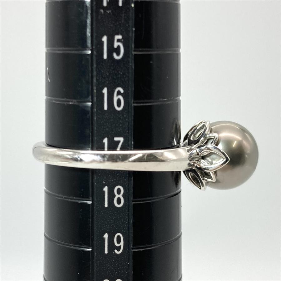 MIKIMOTO（ミキモト） 黒蝶パール 約9.5mm リング 指輪 約17号 Pt950