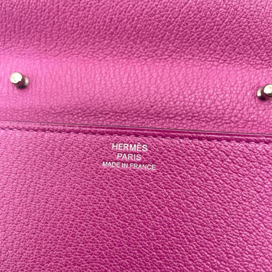 HERMES(エルメス) 財布美品  クリック16 ローズパープル ショルダーウォレット/シルバー金具 HERMES - HERMES(エルメス) 財布美品 クリック16 ローズパープル