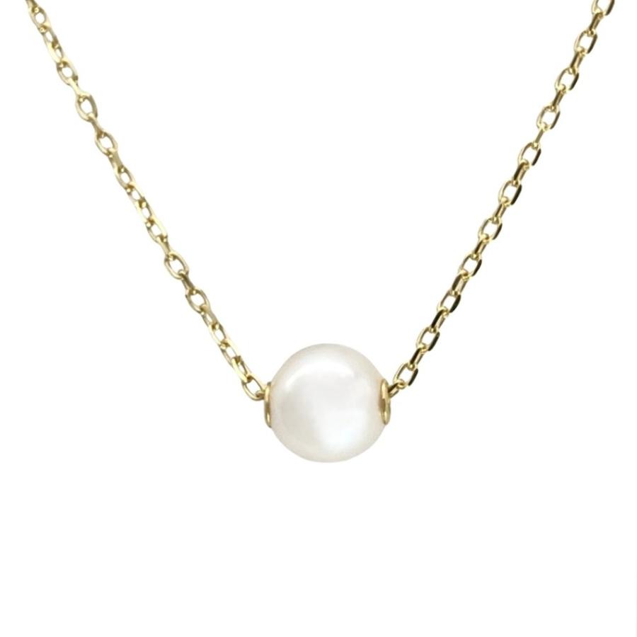 MIKIMOTO（ミキモト） パール ネックレス パール K18YG 2.4g イエロー