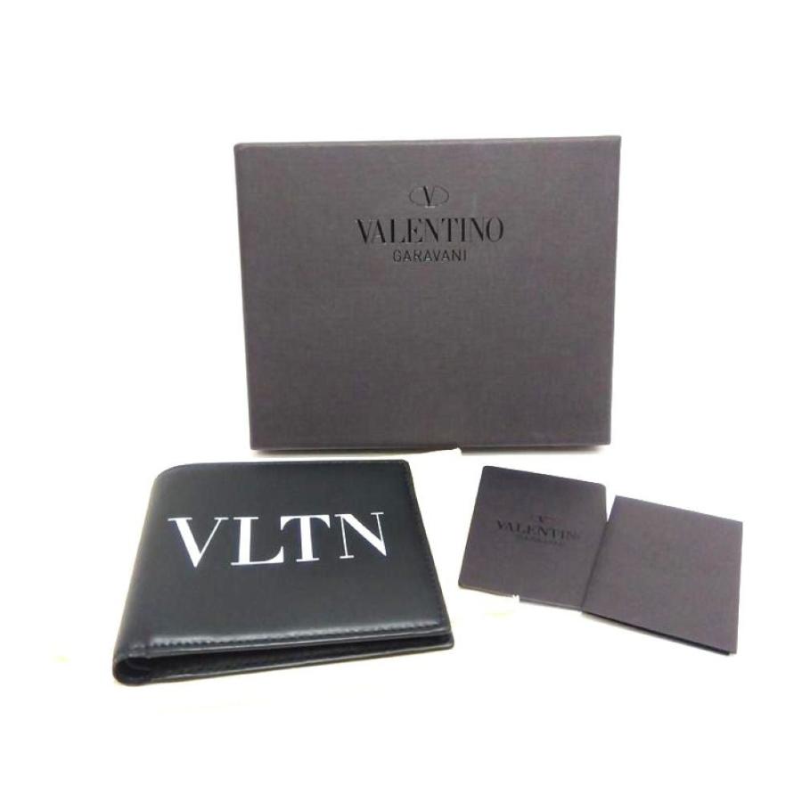 VALENTINO VLTN マネークリップ 二つ折り財布 VALENTINO（ヴァレンティノ） VALENTINO VLTNロゴ 二つ折り財布 レザー