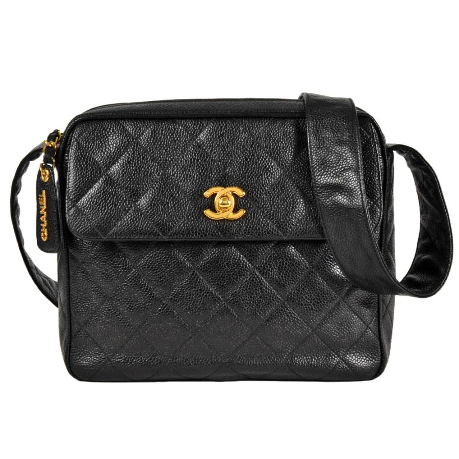 CHANEL シャネル チャーム キーホルダー ココマーク ロゴ 黒 ブラック CHANEL シャネル ココマーク マトラッセ チェーン ショルダー