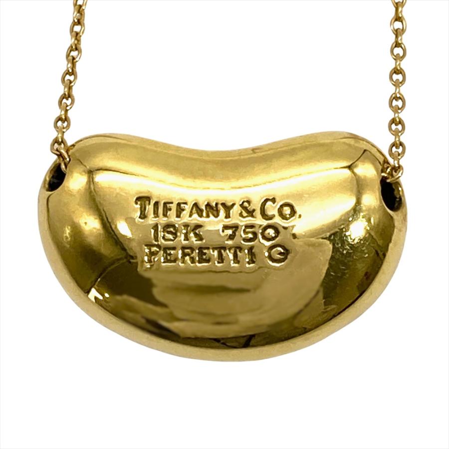 極美‼️Tiffany & Co. ビーン ネックレス k18ラージ Elsa Peretti ティファニー Tiffany&Co. ビーン ラージ デザイン