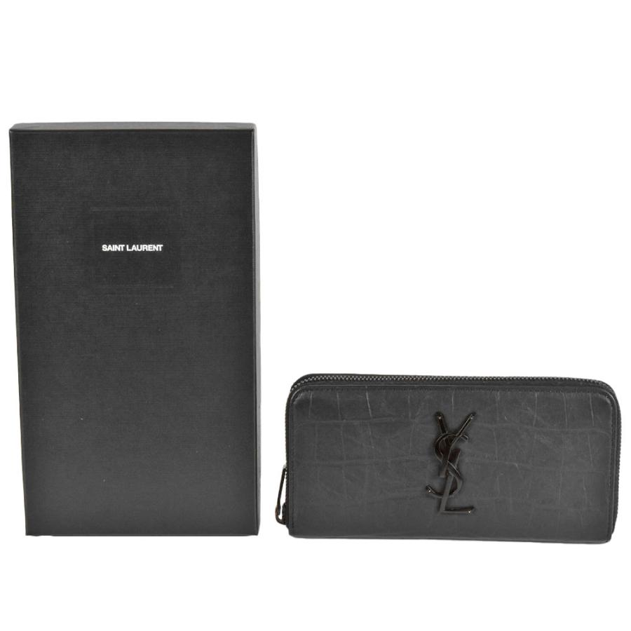 サンローラン SAINT LAURENT 型押し エンボス ラウンド サンローラン SAINT LAURENT 型押し エンボス ラウンド