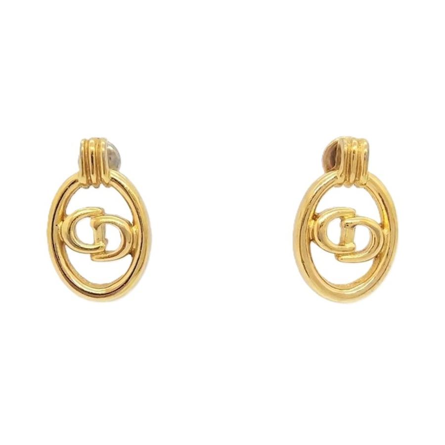 美品　DIOR クリスチャンディオール　ピアス　ゴールド　CDロゴ クリスチャンディオール Christian Dior CDロゴ ピアス
