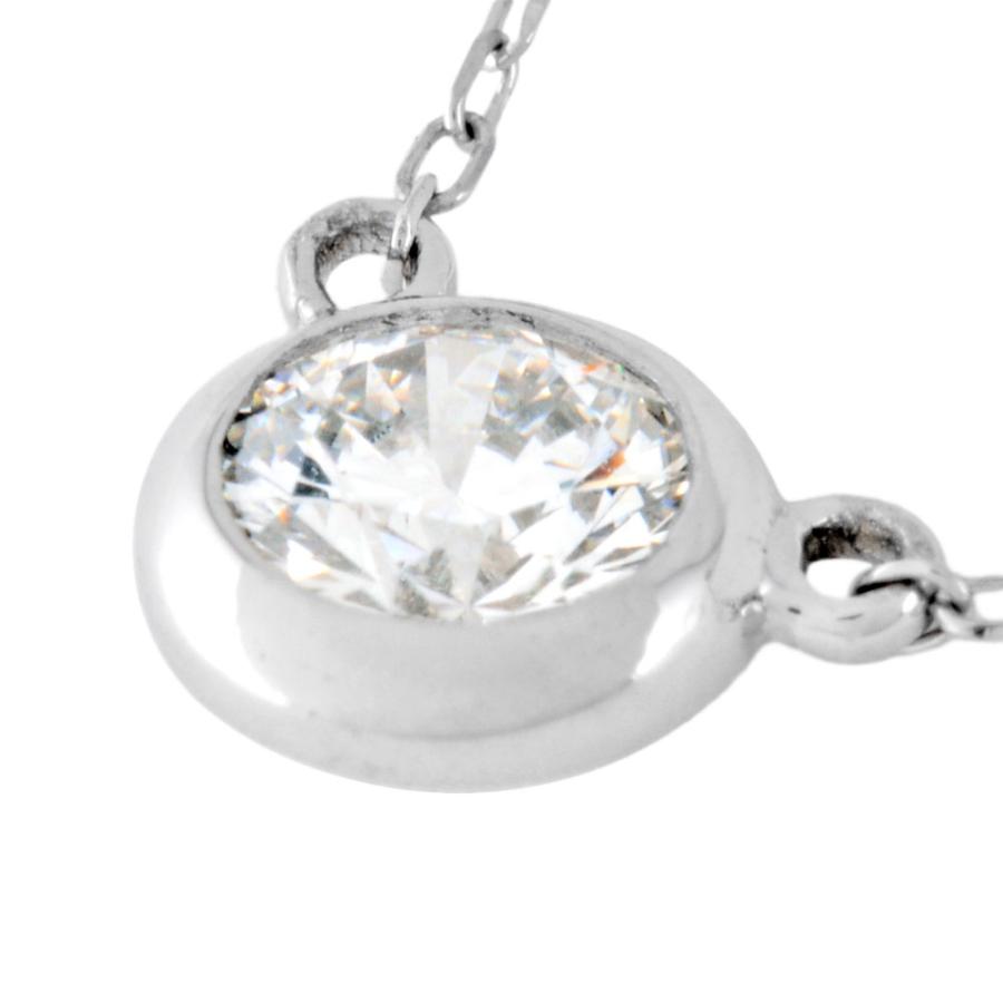 ラボ グロウン ダイヤモンド ネックレス 0.3ct Pt900/850 プラチナ 