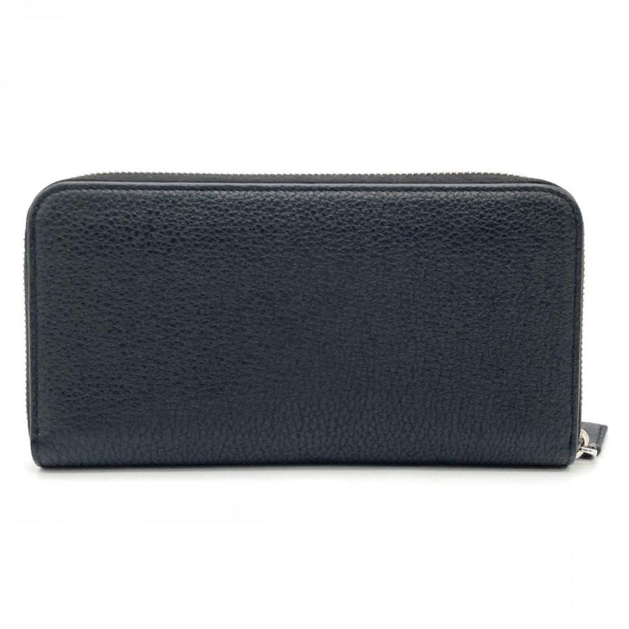 PRADA（プラダ） ラウンドファスナー 長財布 2ML317 ブラック シルバー