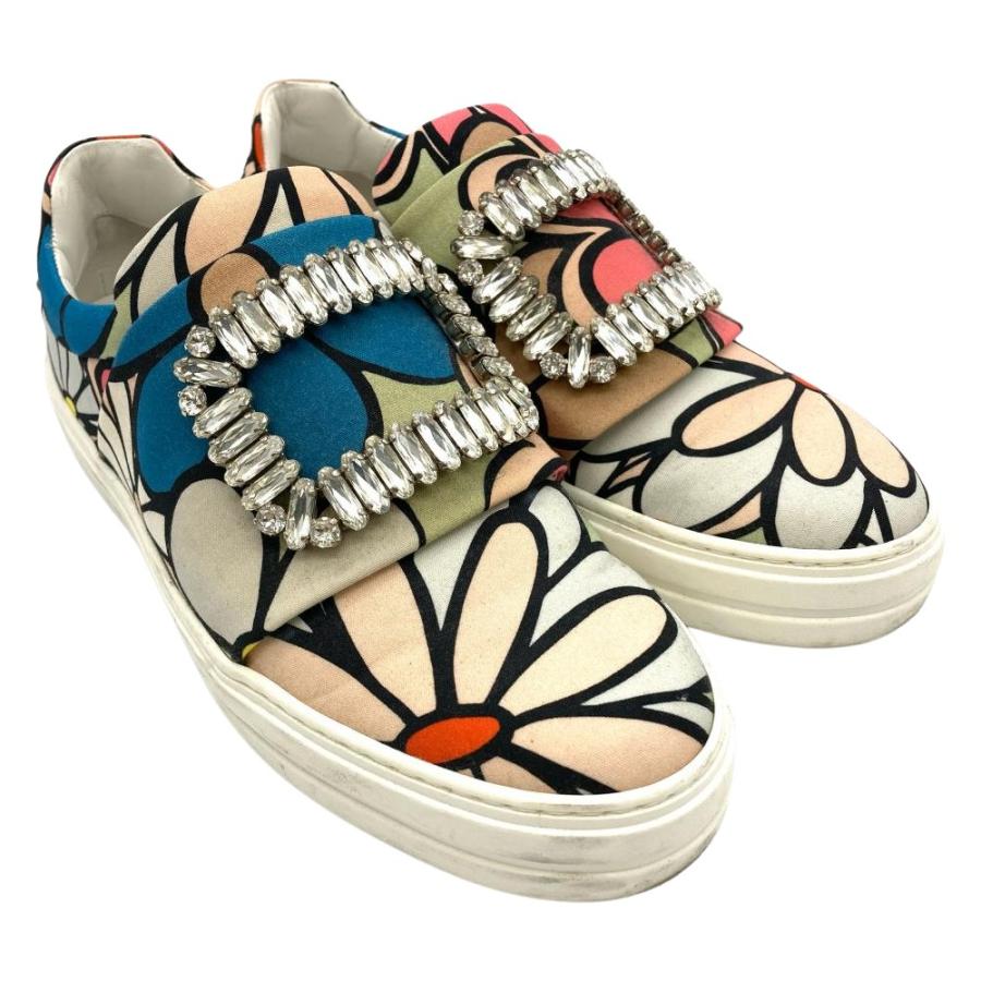 【ROGER VIVIER 】ビジュー付きスニーカー 37 1/2 ROGER VIVIER ビジュー付きスニーカー