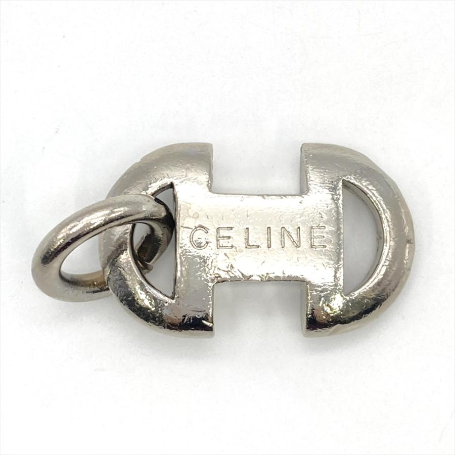 CELINE（セリーヌ） キーホルダー シルバー チャーム キーリング ユニ