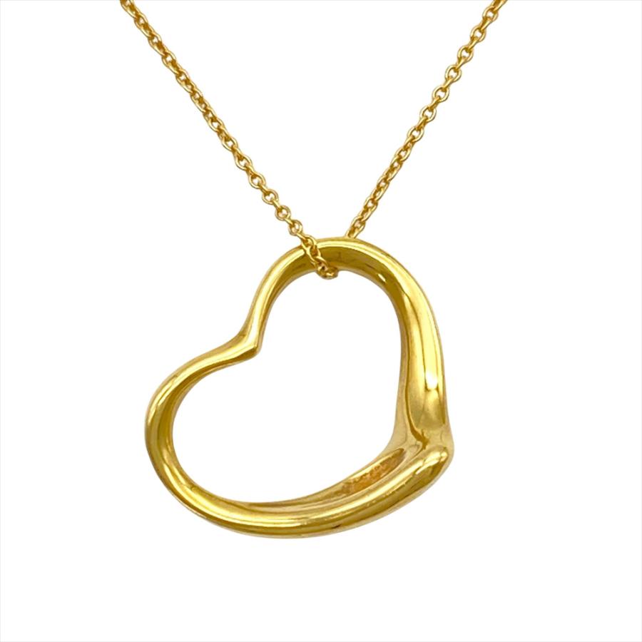 TIFFANY&Co.（ティファニー） オープンハート ネックレス K18YG 4.9g