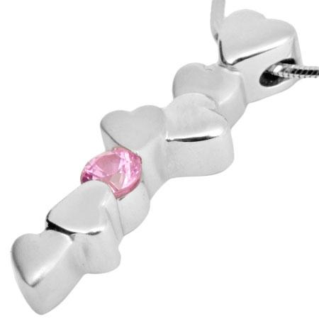美品　ジェムケリー Pt850 ピンクサファイア ネックレス GEMCEREY ジェムケリー ピンクサファイア ネックレス ハート