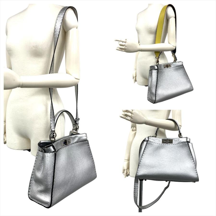 FENDI（フェンディ） ピーカブー ミディアム ハンドバッグ カーフ