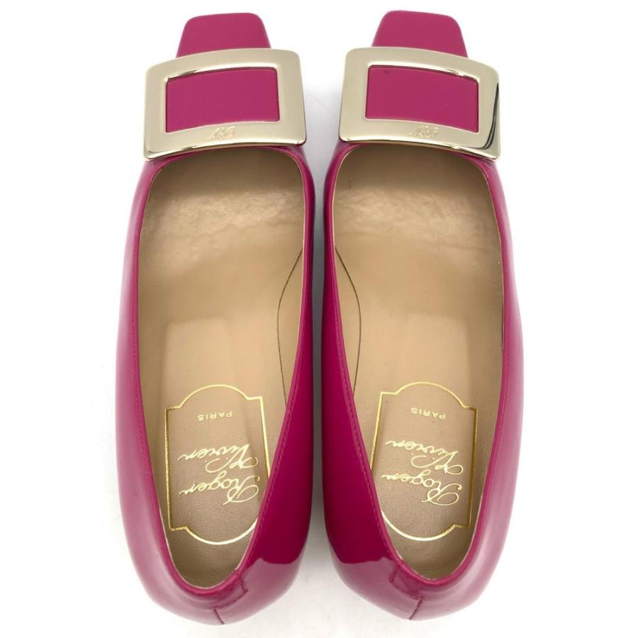 ロジェヴィヴィエ Roger vivier ゴールドプレート ヒール パンプス