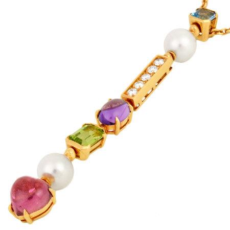 BVLGARI ブルガリ アレグラネックレス K18YG ダイヤモンド