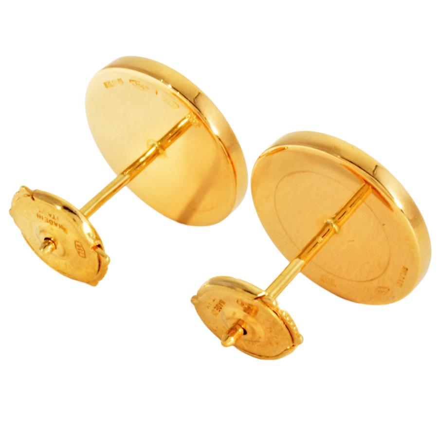 ブルガリ・ブルガリ ブルガリ BVLGARI オニキス ピアス K18YG 計6.4g