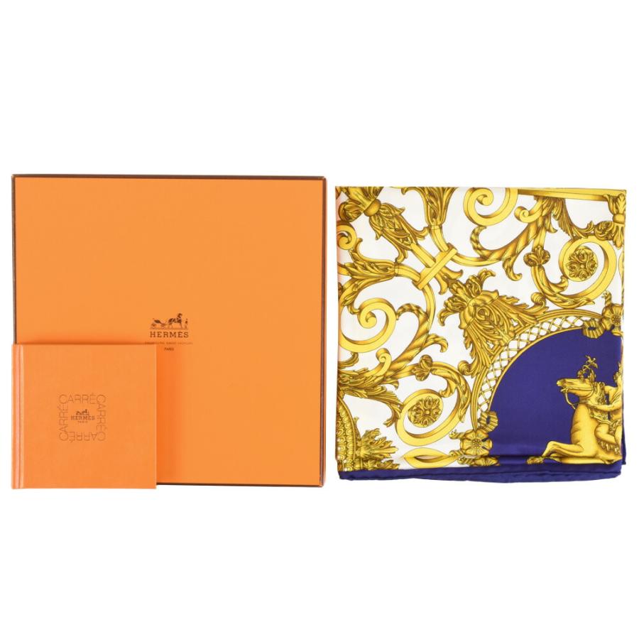 HERMES カレ 90 LES TUILERIES チュイルリー公園 スカーフ 楽天