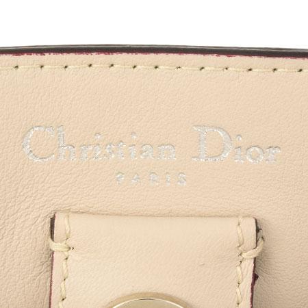 クリスチャンディオール Christian Dior ディオリッシモ ストラップ付 2Way ハンドバッグ ブルー レザー｜goldplazajp｜11