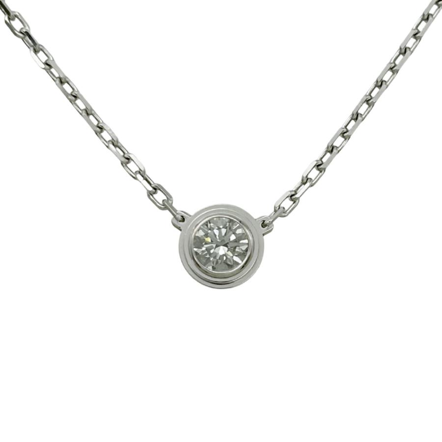 カルティエ ダムール Cartier ラージ ネックレス B7215400 K18WG 3.0g