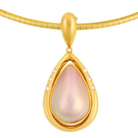 田崎真珠 18K オメガネックレス