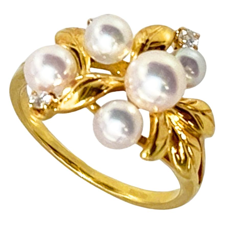 MIKIMOTO　ミキモト　ベビーパールリング MIKIMOTO（ミキモト） ベビーパール リング 指輪 ダイヤモンド 約5.5号