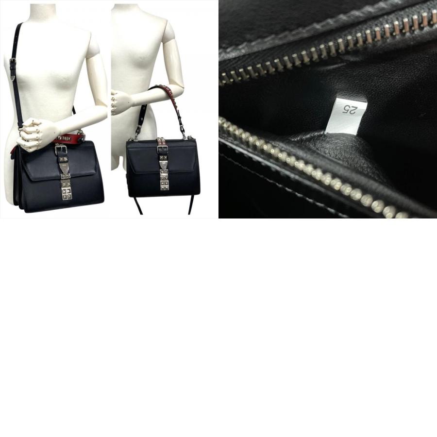 PRADA（プラダ） スタッズ ショルダーバッグ 2WAY レザー 1BA179