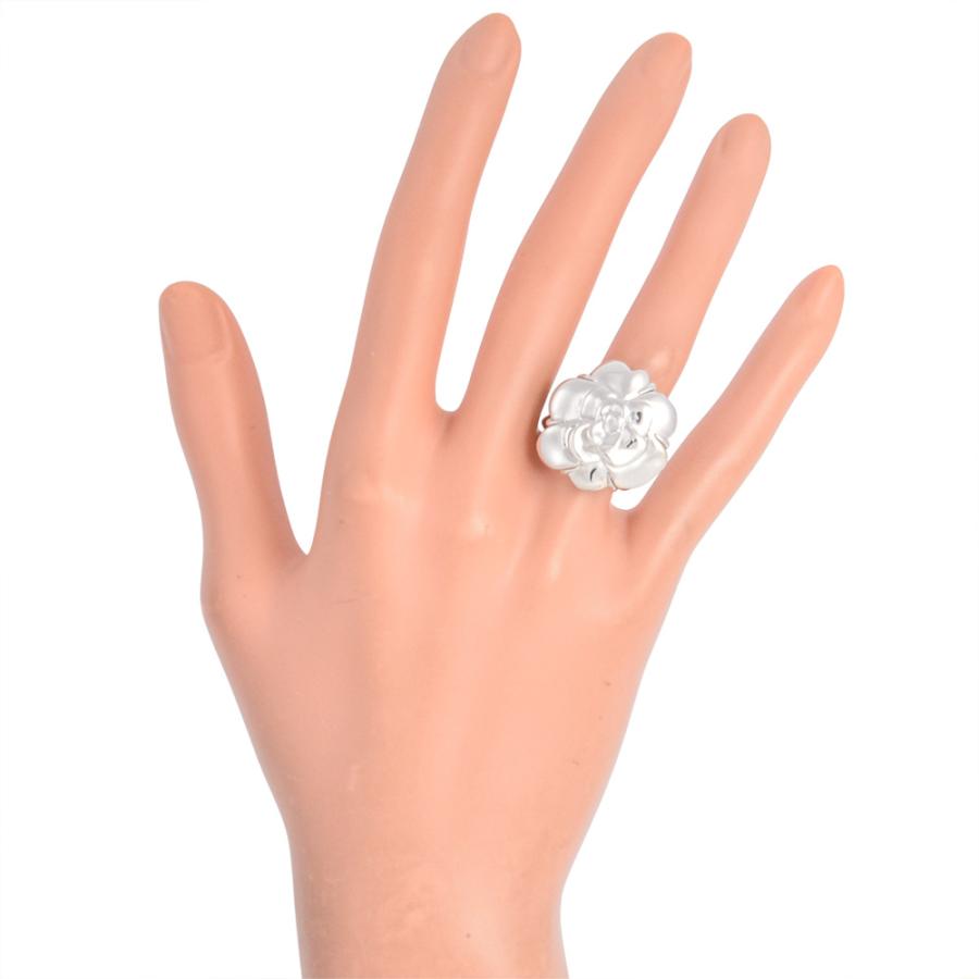 CHANEL（シャネル） カメリア リング 指輪 約10号 K18WG 18.4g