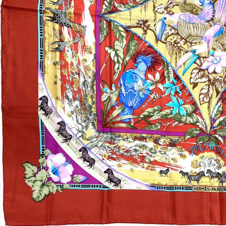 エルメス カレ90 スカーフ TROPIQUES HERMES（エルメス） カレ90 TROPIQUES トロピック スカーフ シルク